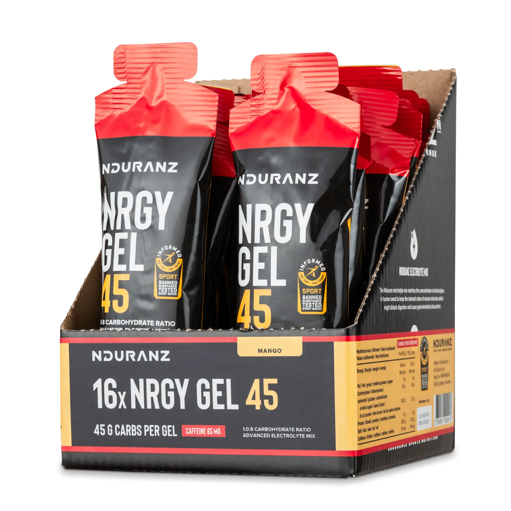 Nrgy Gel 45 with Caffeine Box - Image 12