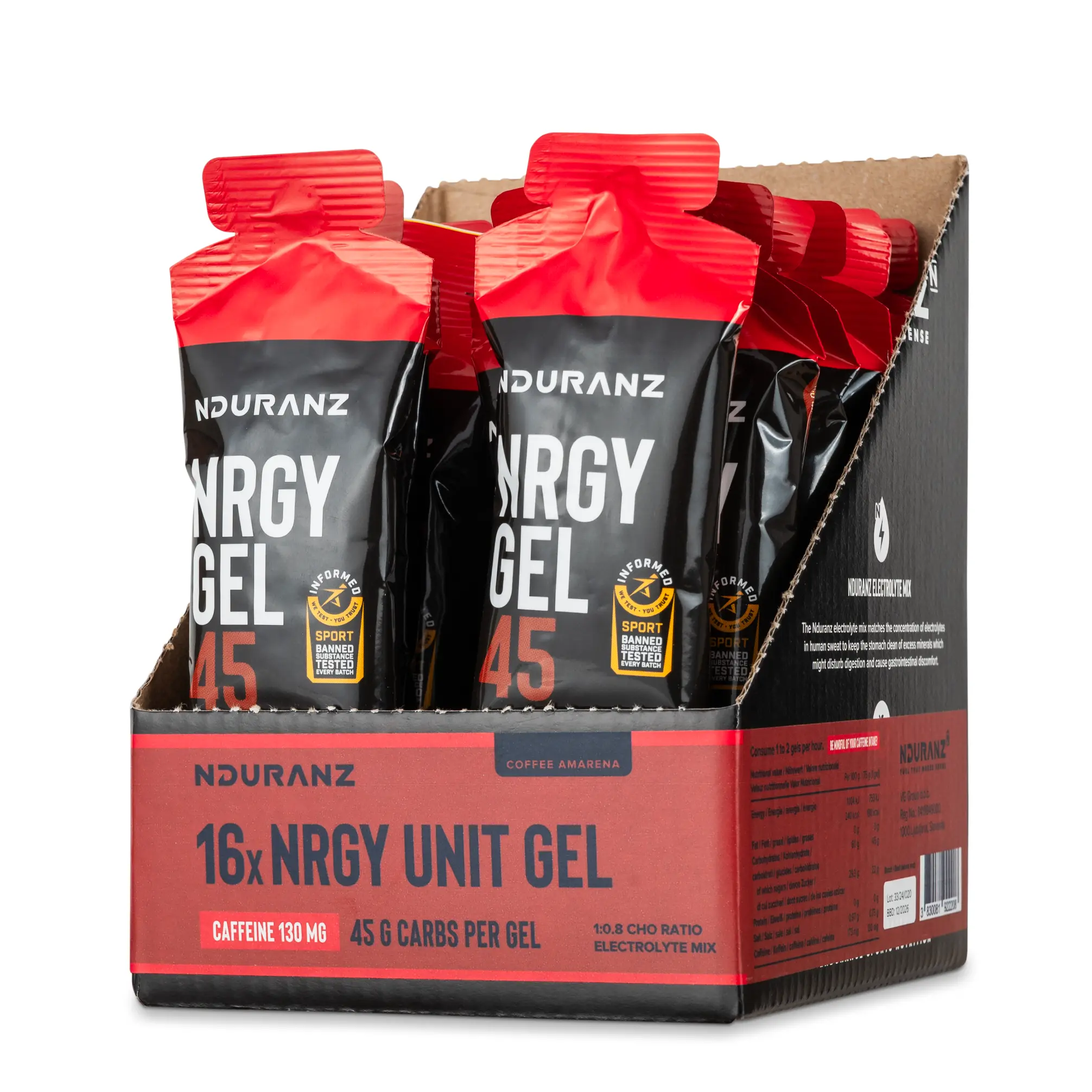 Nrgy Gel 45 with Caffeine Box - Image 13